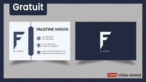 Carte de Visite Personnalisable Gratuite