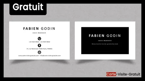 Carte de Visite Simple